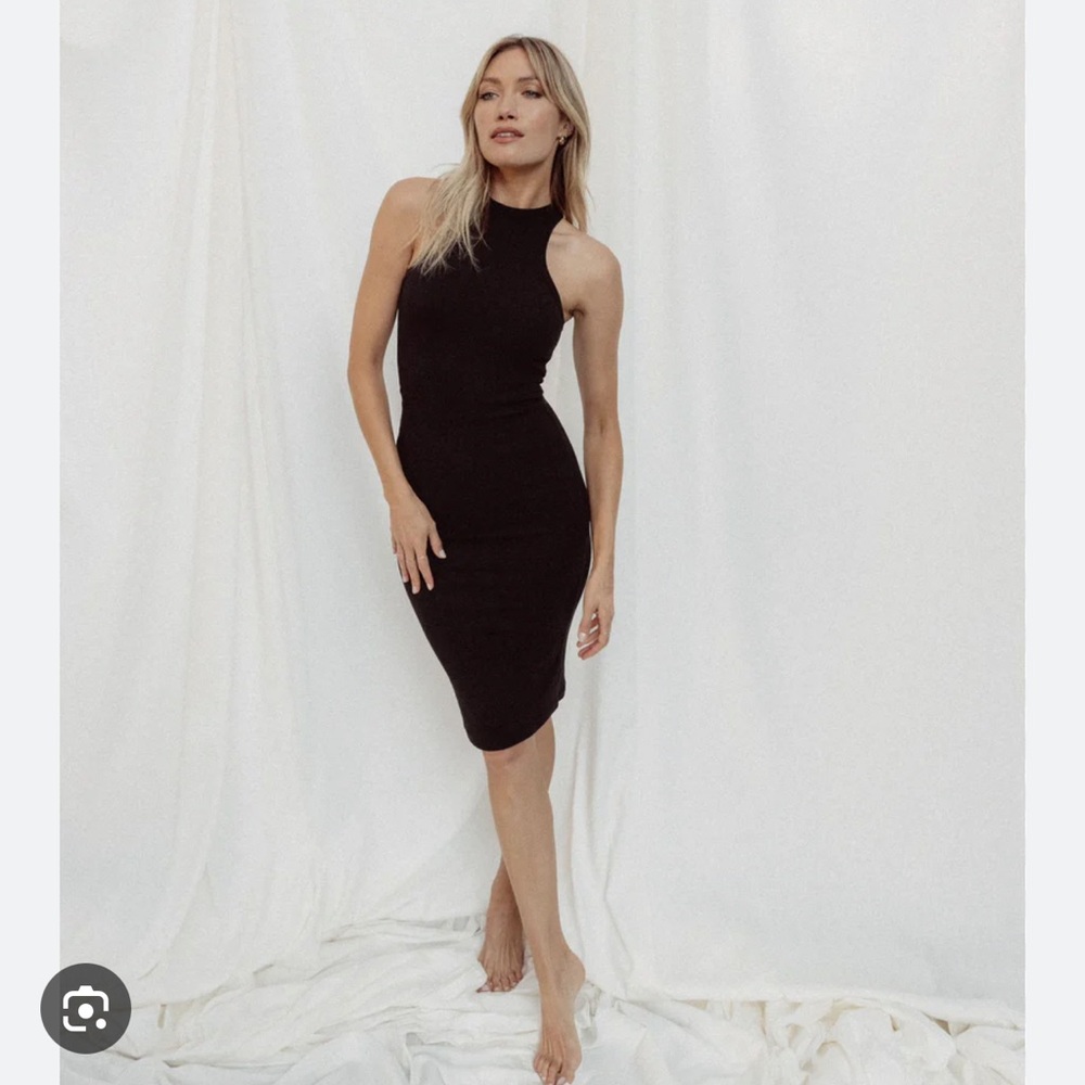 Strut this Henry dress Black S shirt Elegant Black Sleeveless Dress